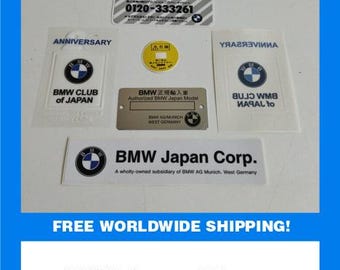 BMW E30 E24 E28 Set of stickers Japan import Quality Emblem concave lettering!