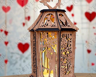 Romantic Layered Candle Holder SVG Decorative Laser Cut File Elegant Home Decor