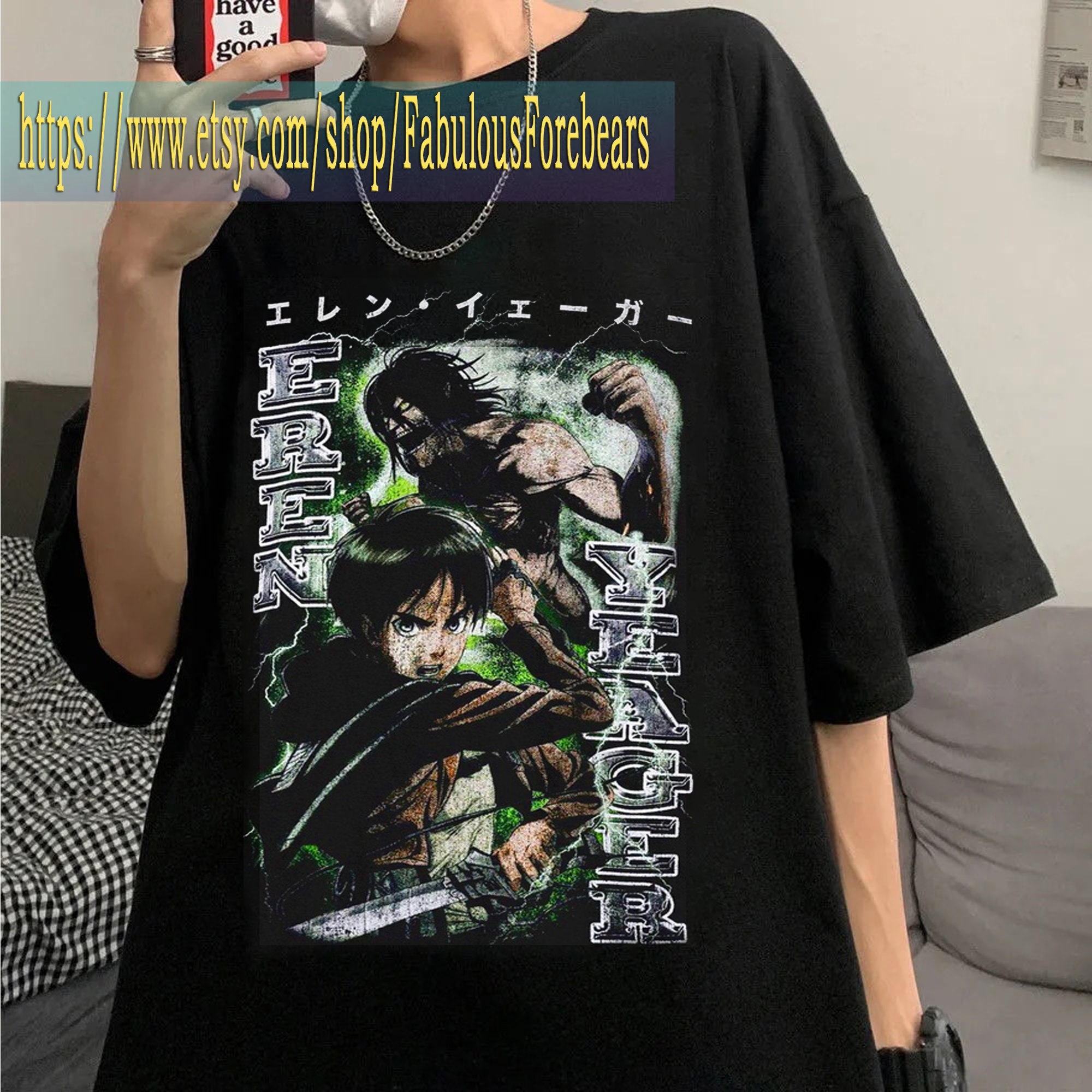 Discover HOT! Vintage 90s Eren Yeager Tee, Attack on Titan Shirt, Anime Shirt, Yeagerist Titan Shirt , Levi Shirt