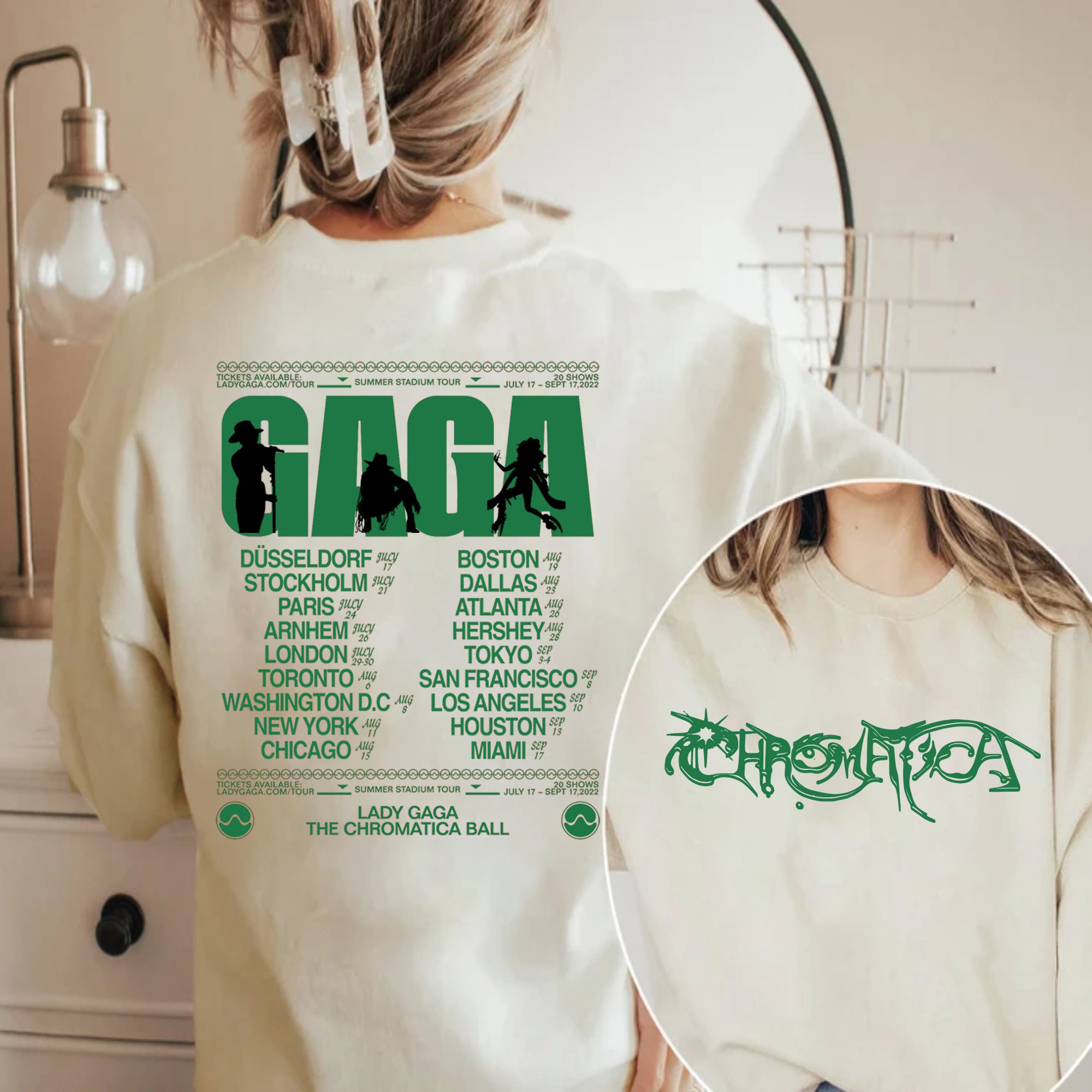 Discover Gaga The Chromatica Ball Tour 2022 2 Side Pullover