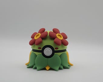 Op Bellossom geïnspireerd personageontwerp - 3D-geprinte displaybal - uniek verzamelobject fanart