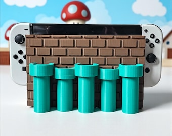 Original & OLED Switch 3D Printed Super Mario Dock Cover