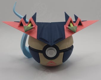Dragapult Inspired Character Design- 3D Printed Display Ball- Unique Fan Art Collectible