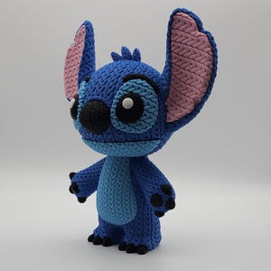 Knitted Design - 3D Printed Lilo & Stitch Inspired Character Figures - Unique Display Collectible image 4