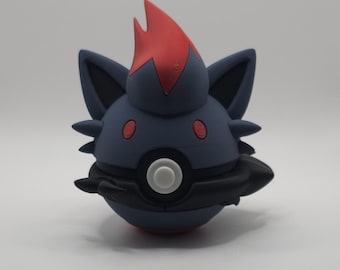 Zorua & Zoroark Inspired Character Design- 3D Printed Display Ball- Unique Fan Art Collectible