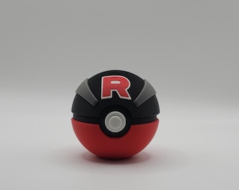 Anime Inspired Villain Display Ball and Great Ball Design- 3D Printed Unique Fan Art Collectible