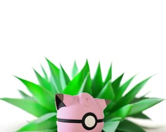 Clefairy & Clefable Inspired Character Design- 3D Printed Display Ball- Unique Fan Art Collectible