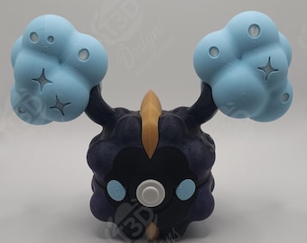 Cosmog (lichtgevend in het donker) personageontwerp - 3D-geprinte displaybal - Uniek fanart-verzamelobject
