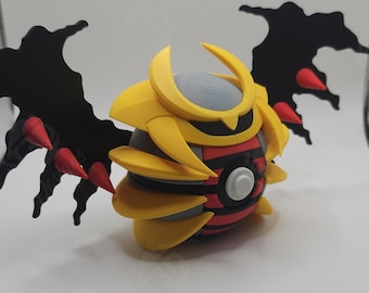 Giratina Inspired Character Design- 3D Printed Display Ball- Unique Fan Art Collectible