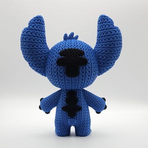 Knitted Design - 3D Printed Lilo & Stitch Inspired Character Figures - Unique Display Collectible image 6
