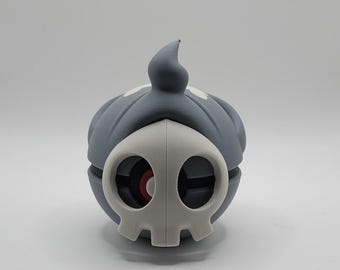 Duskull Inspired Character Design- 3D Printed Display Ball- Unique Fan Art Collectible