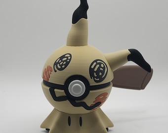 Mimikyu Inspired Character Design- 3D Printed Display Ball- Unique Fan Art Collectible