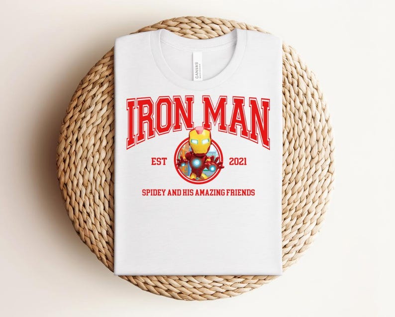Marvel Avengers Iron Man Shirt, Iron Man Tony Stark Shirt, Marvel Superhero Shirt, MCU Fan Tee, Marvel Family Party Gift bild 1