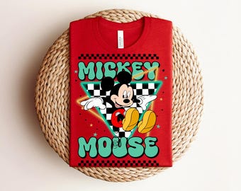 Retro Mickey Mouse Shirt, Vintage Mickey Shirt, Disney Vacation Shirt, Disneyland Mickey Shirt, Magic Kingdom Shirt, Classic Mickey Tee
