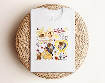 Disney Belle Princess Shirt, Beauty and the Beast Tee, Tale as old as time, Girly aesthetic Disney Girls trip tee, Magic Kingdom
