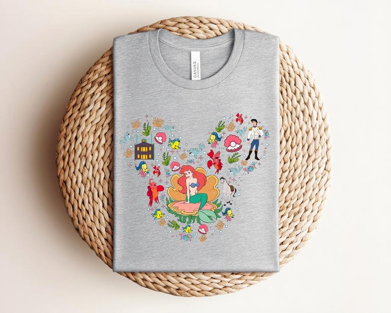 The Little Mermaid Shirt, Disney T-shirt, Women's Little Mermaid Ariel Shirt, Ariel Mermaid Shirt, Disney Ariel Shirt Bild 11