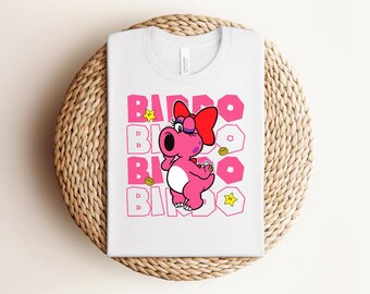 Birdo Character T-Shirt | Retro Gaming Tee | Super Mario Series Graphic Shirt