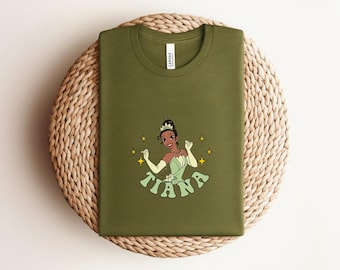 Princess Tiana Shirts, Princess Tiana Tee, Tiana Flounder Shirt, Birthday Girl Trip Shirt, Disney Family Shirts
