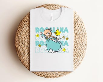 Cute Rosalina and Luma Shirt, Super Mario Striped Portrait Tee, Nintendo World Family Vacation Trip Shirt, Universal Orlando Tee