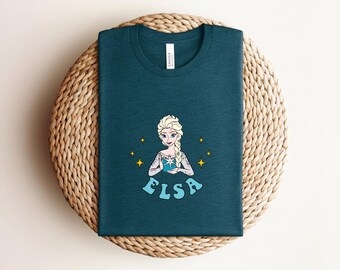 Elsa Shirts, Disney Princess Elsa Tee, Elsa Flounder Shirt, Birthday Girl Trip Shirt, Disney Family Shirts