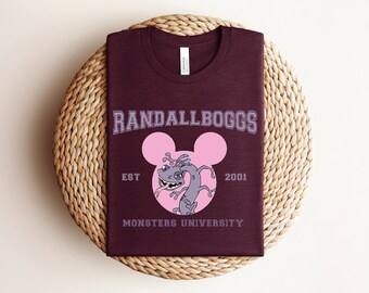 Randall Boggs Shirt, 90s Vintage Retro Bootleg Lizard Monster T-Shirt, Camouflage Villain Graphic Tee, Monster Factory Fan Shirt