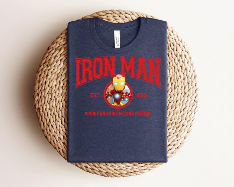 Marvel Avengers Iron Man Shirt, Iron Man Tony Stark Shirt, Marvel Superhero Shirt, MCU Fan Tee, Marvel Family Party Gift bild 9