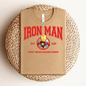 Marvel Avengers Iron Man Shirt, Iron Man Tony Stark Shirt, Marvel Superhero Shirt, MCU Fan Tee, Marvel Family Party Gift bild 4