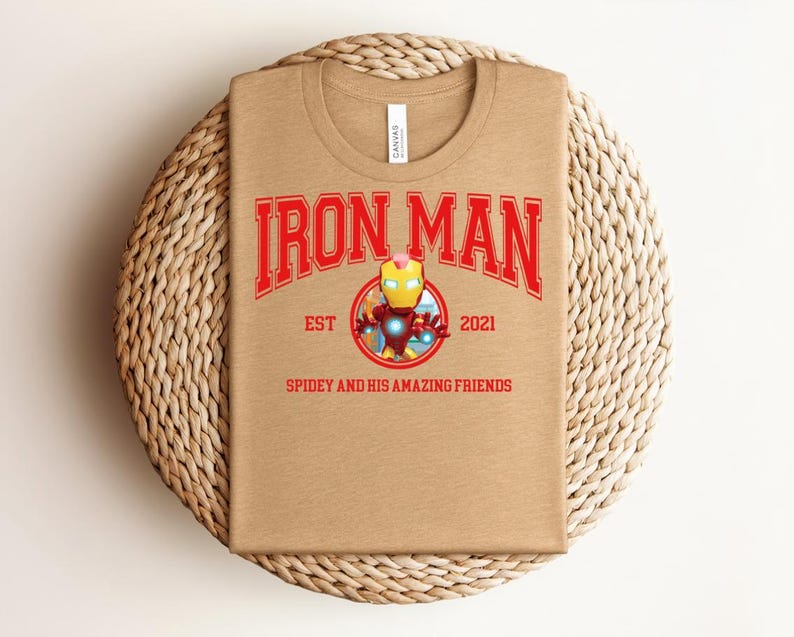 Marvel Avengers Iron Man Shirt, Iron Man Tony Stark Shirt, Marvel Superhero Shirt, MCU Fan Tee, Marvel Family Party Gift bild 4