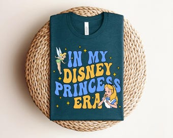 In My Princess Era Shirt, Theme Park Girls Trip Tee, Magic Vacation Sweatshirt,Alice in Wonderland Tee, Princess Family Trip Shirt