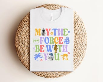 May The Force Be With You Shirt, Floral Rebel T-shirt, Galaxy's Edge Tee