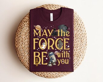 May The Force Be With You Shirt, Floral Rebel T-shirt, Galaxy's Edge Tee