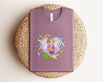 Retro Disney Tangled Rapunzel Floral Shirt, Disney Princess Rapunzel Shirt,Lost Princess Tee,Magic Kingdom Shirt,Disney Trip
