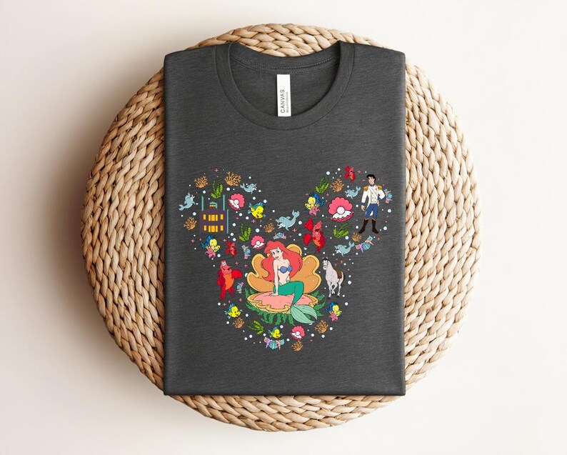 The Little Mermaid Shirt, Disney T-shirt, Women's Little Mermaid Ariel Shirt, Ariel Mermaid Shirt, Disney Ariel Shirt Bild 4