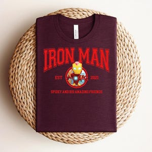 Marvel Avengers Iron Man Shirt, Iron Man Tony Stark Shirt, Marvel Superhero Shirt, MCU Fan Tee, Marvel Family Party Gift bild 2