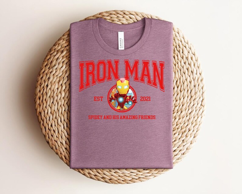 Marvel Avengers Iron Man Shirt, Iron Man Tony Stark Shirt, Marvel Superhero Shirt, MCU Fan Tee, Marvel Family Party Gift bild 3