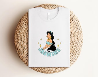 Princess Jasmine Shirts, Princess Jasmine Tee, Jasmine Flounder Shirt, Birthday Girl Trip Shirt, Disney Family Shirts