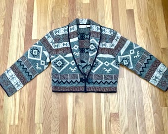 Chaqueta corta vintage estilo suroeste - Blazer tapiz "Flashback" de los 90 M/L