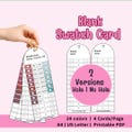 Blank Swatch Card Printable | Marker Swatch Template PDF | 24 Colors Card | 4 Cards Per Page | A4 US Letter product logo