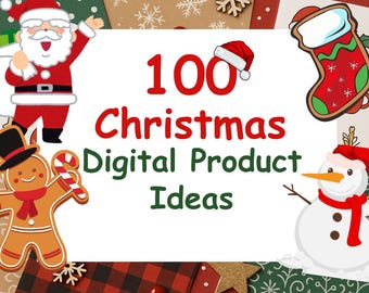 Kerstideeën, digitaal Etsy-product, digitale ideeën, bundel digitaal, digitale afdrukken, afdrukken om te verkopen, digitale etsy-winkel, etsy verkopen