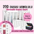 Ohuhu Honolulu 320 Swatch Chart | Marker Color Chart (Digital Download PDF) product logo