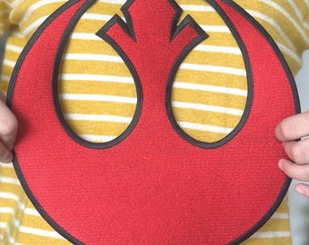 Groot formaat Rebel Alliance Crest-logo Star Wars-symbool geborduurde opstrijkpatronen