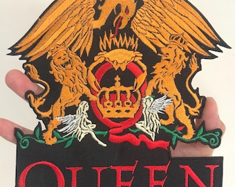 Banda de música Queen Rock Hard rock Heavy metal Logotipo símbolo Bordado Parches termoadhesivos para coser