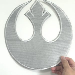 Stor storlek Rebel Alliance Crest Logo Star Wars symbol Broderad Stryk-på Sydd-på-lappar