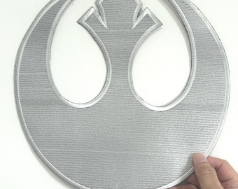 Groot formaat Rebel Alliance Crest-logo Star Wars-symbool geborduurde opstrijkpatronen