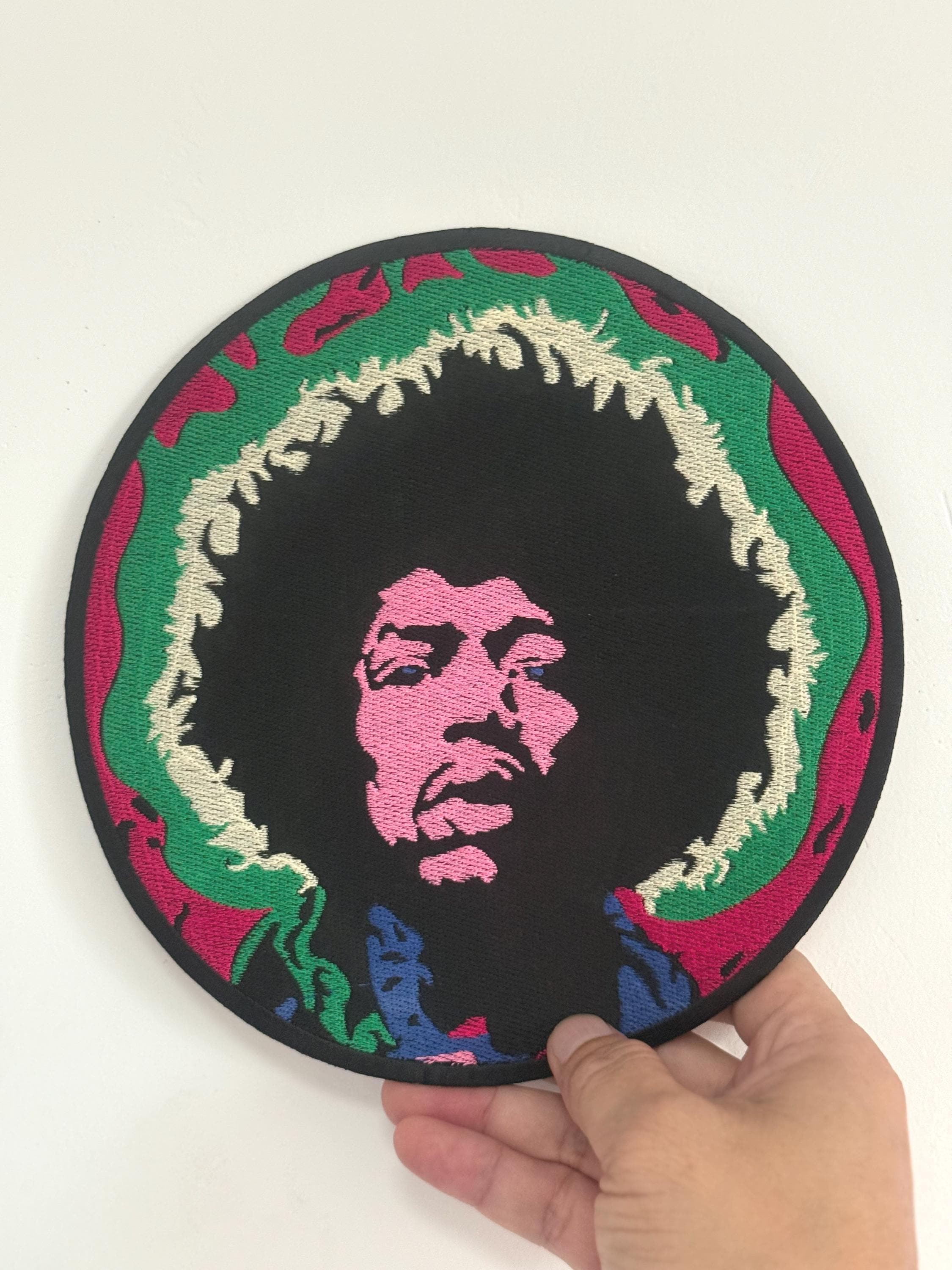 Jimi Hendrix band music Logo Number one guitarist symbol Embroidery Iron-On Sew-On Patches