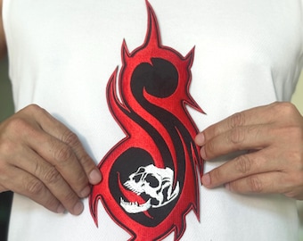 Slipknot Heavy metal Alternative Nu metal band music Logo symbol Embroidery Iron-On Sew-On Patch