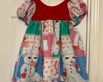 Handmade lambchop roslyn dress size 7