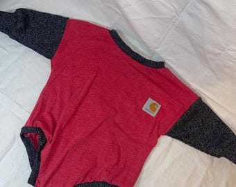 Carhartt color block romper 3/6m
