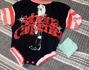 Sabrina upcycle romper size 6-9m