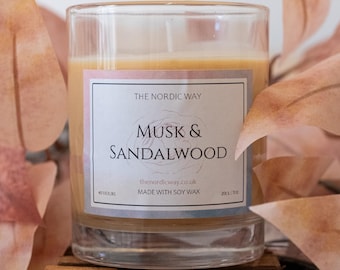 20cl ljus - Mysk & Sandelträ